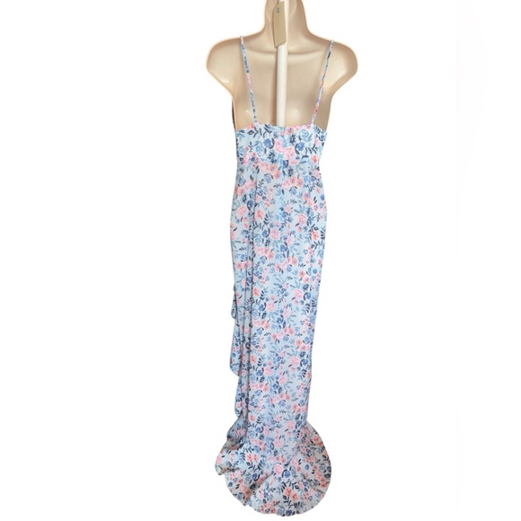 Lovers and Friends Ahamani Maxi Dress Sz XS Sweetheart Neckline Yacht Coastal - Picture 3 of 10